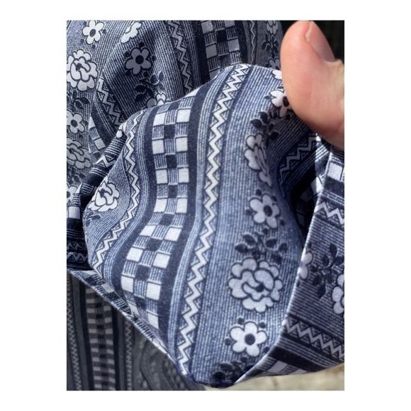 Vintage 70s Lady Manhattan Shirt Novelty Floral Sz 12 - Picture 5 of 12